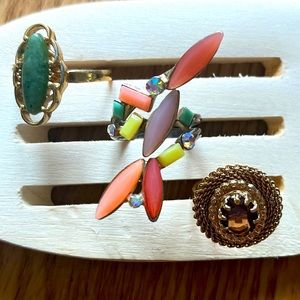 3 RING BUNDLE! Costume jewelry